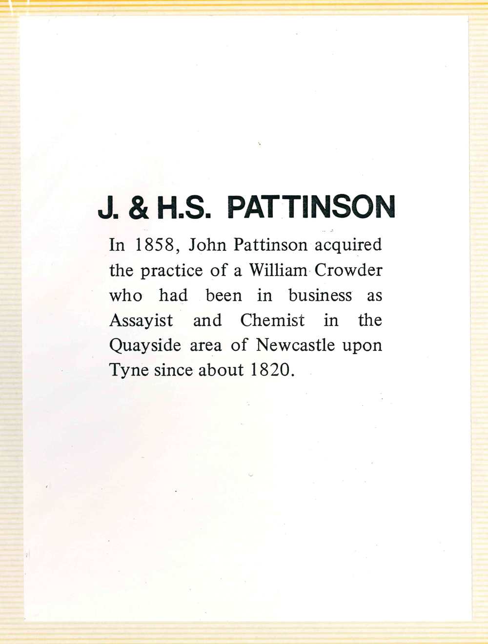 John Pattinson Summary