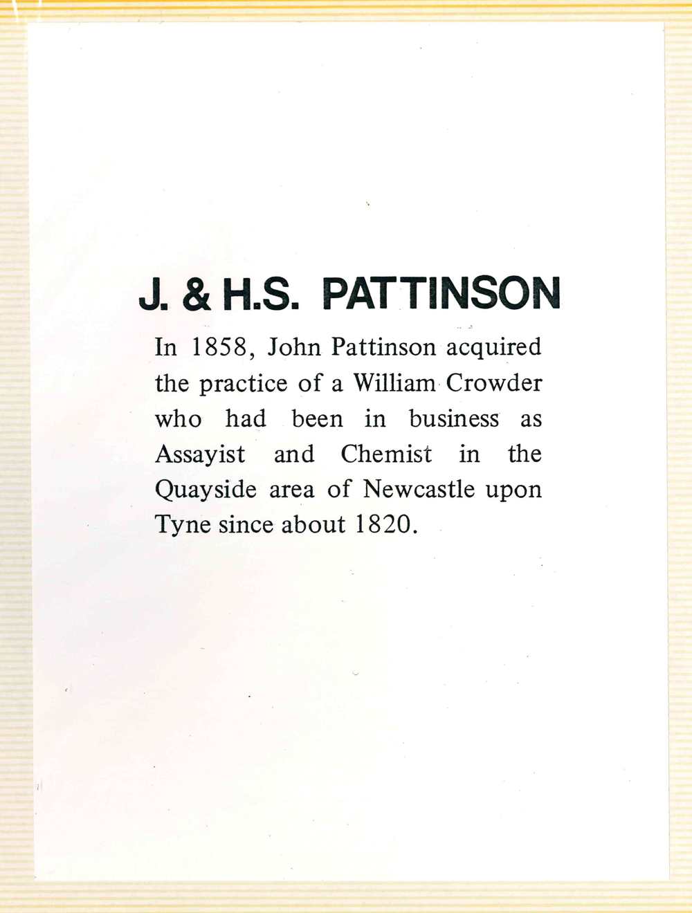 John Pattinson Summary